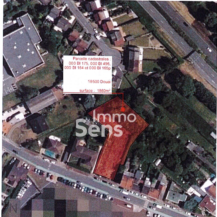 Vente terrain T0  Douai  Réf.LO19150